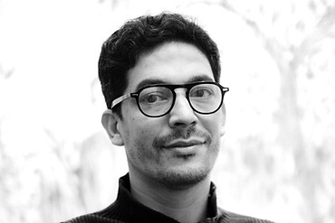 Portrait of Omar Mahfoudi in black and white© Candice Nineh_edited