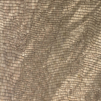 A wood artwork that appears as though light shines on it, an ideal wood artwork for living room.