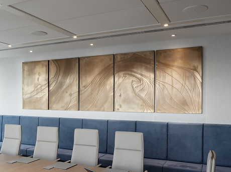 Numis Corporate Artworks in situ of the office