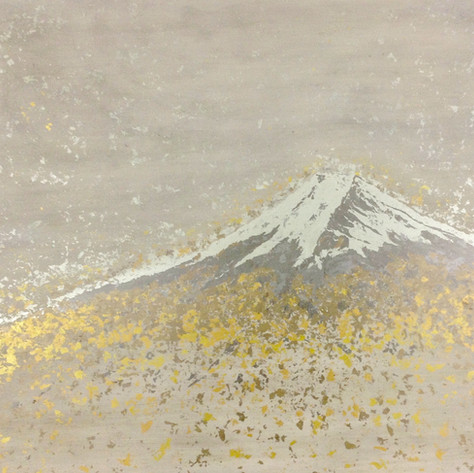 In detail photographs of Mount Fuji Mural for M/Y Neninka (ex. Aurora Borealis, 67m), Amels. Curated, commissioned & consulted by Artelier Art Consultancy © Winch Design