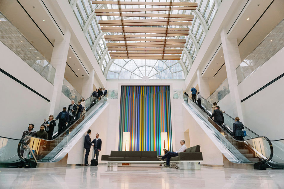 Large feature artist wall commissioned by artelier by the artist ferran gisbert