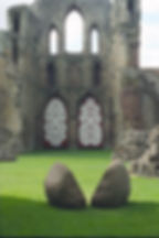peter randall page commission in an abandoned church setting in the uk