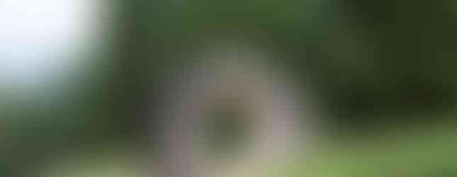 abstract art installation in northern italy in circular shape made of wood