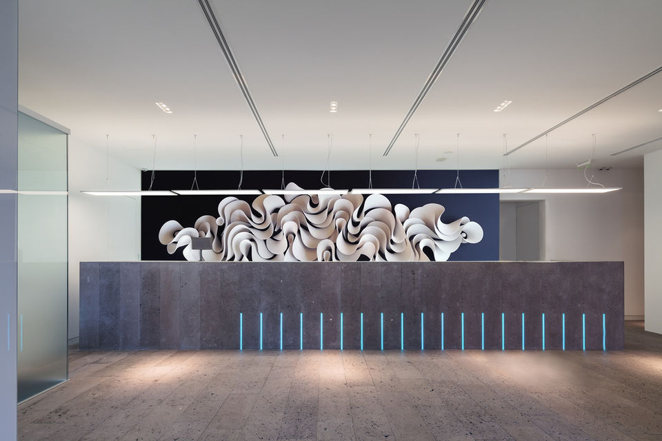 Large feature artist wall commissioned by artelier by the artist vasso fragkou