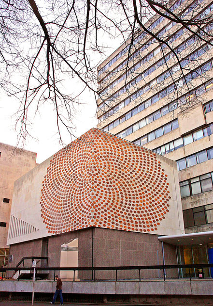 Large feature artist wall commissioned by artelier by the artist peter randall page
