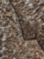 wycliffe stutchbury's artwork made of hand-applied cut wood up close including a variety of browns, neutrals and greys