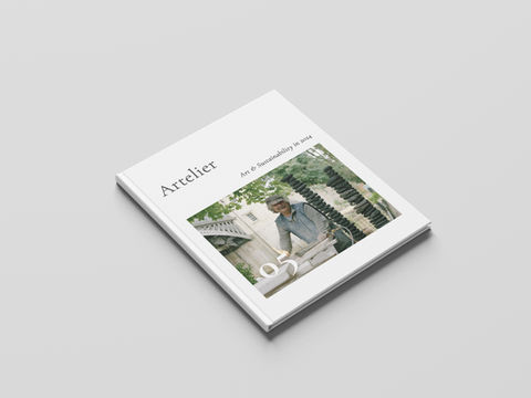 'Art & Sustainability in 2024' magazine cover