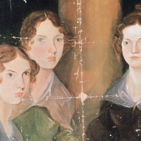 used and torn copy of the bronte sisters