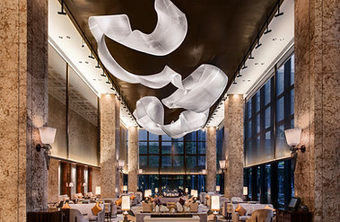 large scale feature wall made by contemporary artist nikolas weinstein