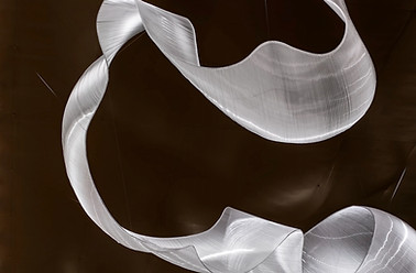 close up of large scale feature wall made by contemporary artist nikolas weinstein