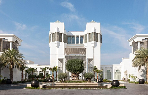 outdoor shot of raffles al areen palace in bahrain