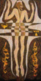 © Thomas Allen, ‘Locust Breeder’, 2024 Oil on linen, 100 x 200cm