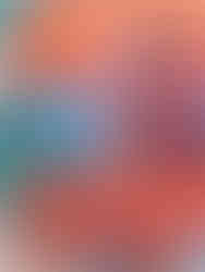 Jadé Fadojutimi is a contemporary British artist emerging as increasingly popular in the art market. This abstract artwork is vibrant and colourful, bleding abstraction with landscape art elements.