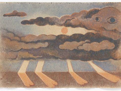 A fine art work by Martyn Cross showing an abstract landscape scene by up and coming UK artist Martyn Cross.