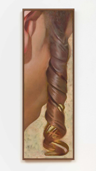 A close up curl appearing almost abstract, recommended by art consultancy Artelier.