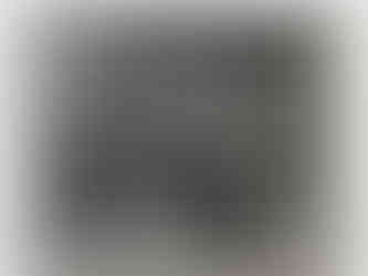 A black and white painting with the earth in the background and chairs and desks in the foreground