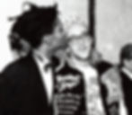 Jean-Michel Basquiat and Kieth Haring at the Whitney Museum of American Art © George Hirose