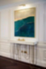 Abstract Blue and Gold Painting | Artelier Art Consultancy