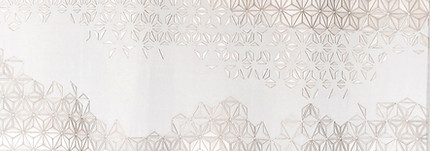 gold textile artwork showing gold fading to white.