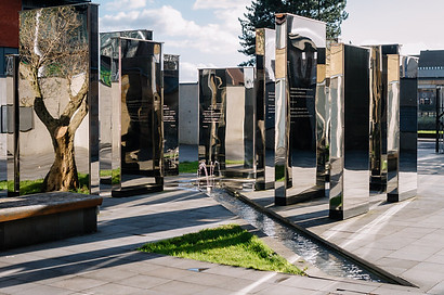 Glasgow situated artwork by italian artist at Cloister Garden at St-AndrewsCathedral