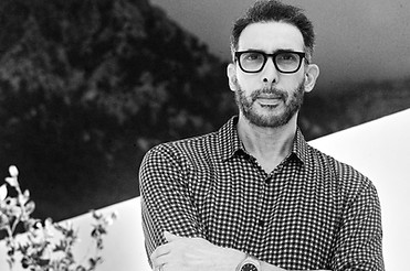 Mounir Fatmi black and white portrait ©Oto Marabel for ArtBasel,2023