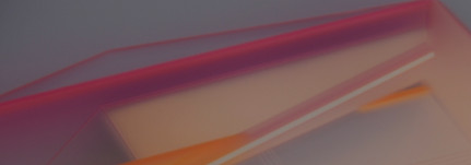 glass artwork with orange, pink and deep purple hues.