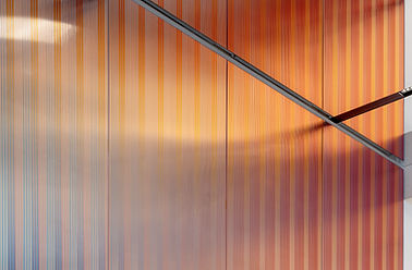 close up of large scale feature wall made by contemporary artist rive roshan