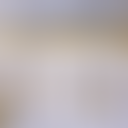 A shimmering blue cracked eglomise painting, with a yellow gilded gold leaf panel across the upper-half, horizontally.