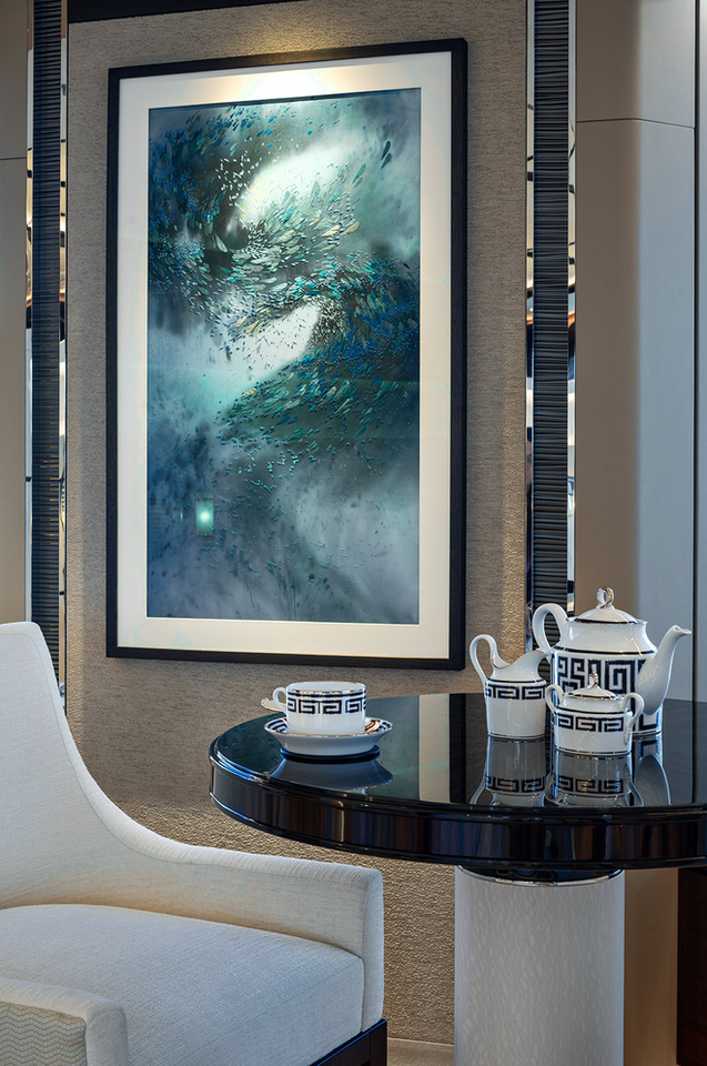 art for yachts, superyacht interiors