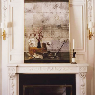 Verre Églomisé Mirror Art by mj atelier