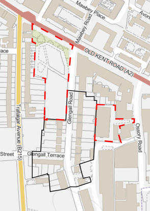 Conservation drawings for Glengall road in london for residential development