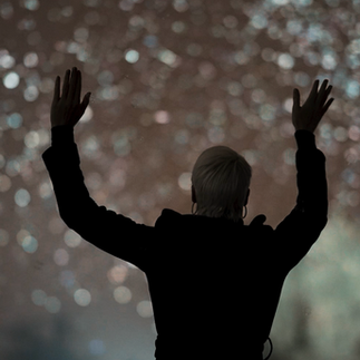 Daan Roosegaarde’s SPARK (2022) is a light installation composed of biodegradable luminous sparks that float in the air, offering a nonpolluting alternative to fireworks. Inspired by natural light sources, namely stars and fireflies, these environmentally friendly floatables are configured to evaporate the same night they are dispersed, illuminating the natural landscape of Wadi Hanifah through sustainable design and technology.  Visitors are invited to immerse themselves in this whimsical display of celebration, where noise and dust are markedly absent. Thousands of organic light materials perform a silent dance in a cloud formation, moved by the wind and shining in an array of colors. As individuals look up in collective wonder, the sparks also create room for private musings.  By reimagining community festivities, the artwork envisions an eco-friendly future where our traditions can be preserved in a novel way, inspiring reflections on our connection to ourselves, each other and nature.