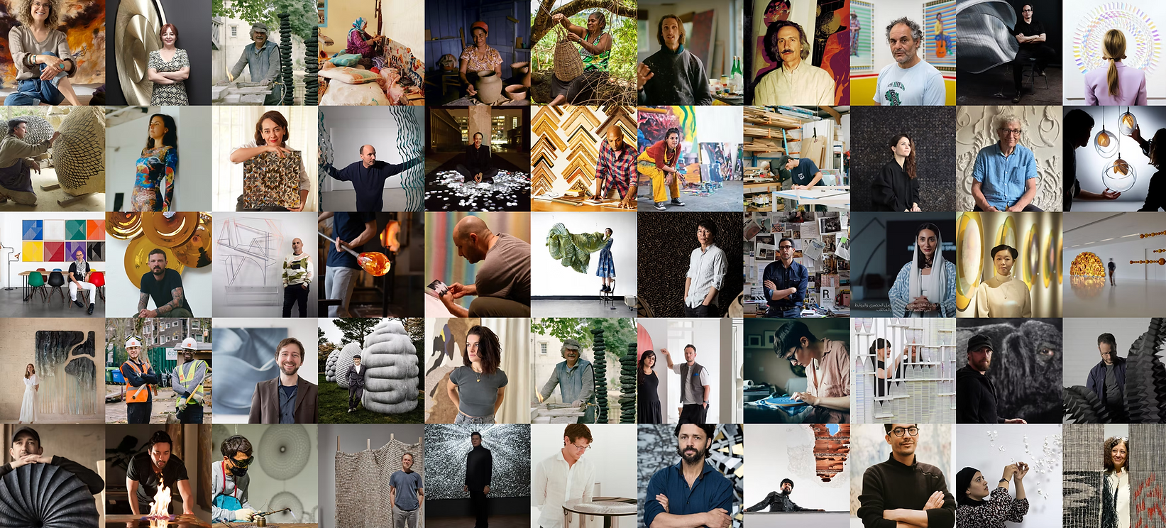 a selection of all the artists, curators and locals that work with artelier, featuring peter hayes, thomas allen, espiga pinto, jae hyo lee, nikolas weinstein, danny lane, veccini and chen, kristy kun, ferran gisbert, mariko mori, peter randall page, farouche paris, rive roshan, conrad shawcross, leo villareal